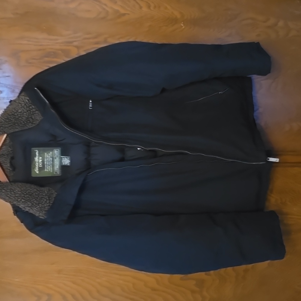 Eddie Bauer Goose Down Black Jacket